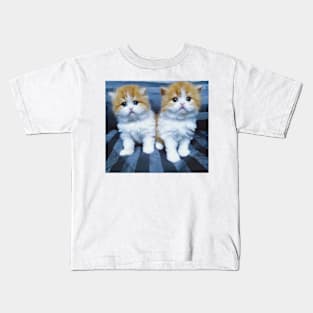 The twin cute cats Kids T-Shirt